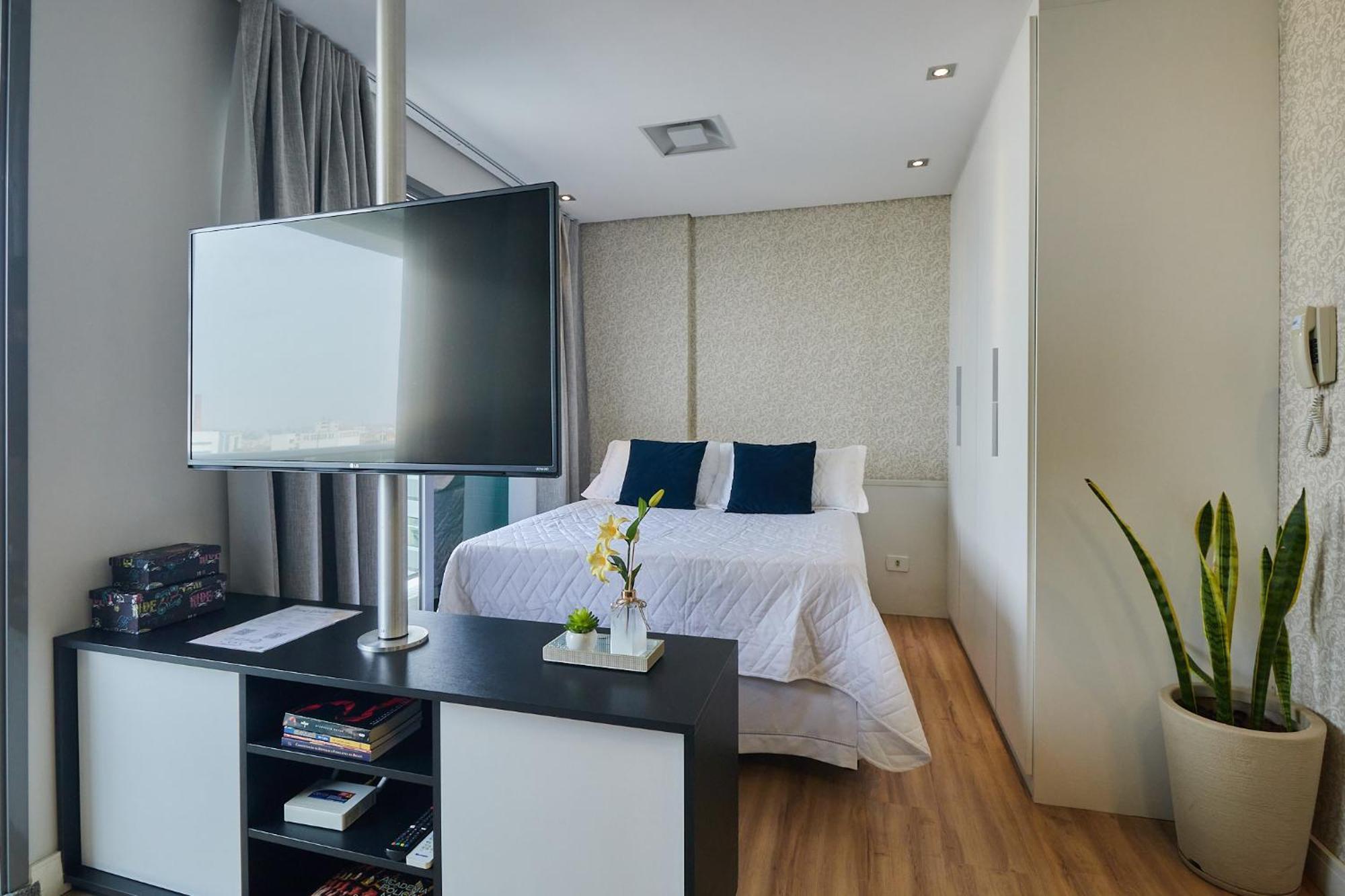 Estudio Aconchegante No Centro De - Ar Condicio E Localizacao Perfeita! Apartamento Curitiba