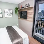 Studio Bem Decorado Com Sacada - All1301
