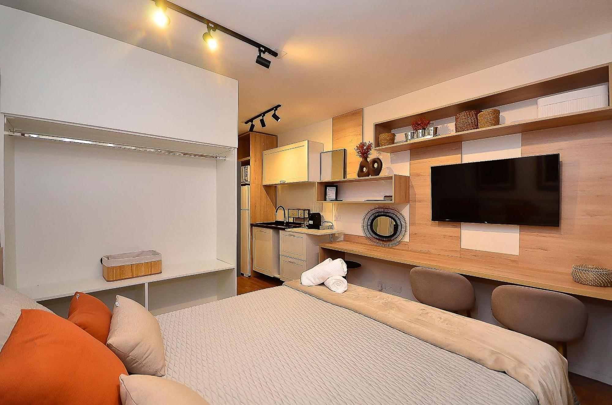 Apartamento Completos Com Pisicina Aquecida No Centro De Apartment *