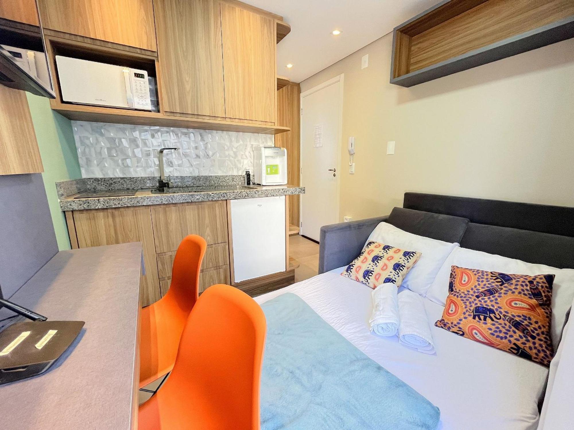 Apartamento Estudio One Ecovile: Coworking, Cozinha Compartilhada E Vista Espetacular!