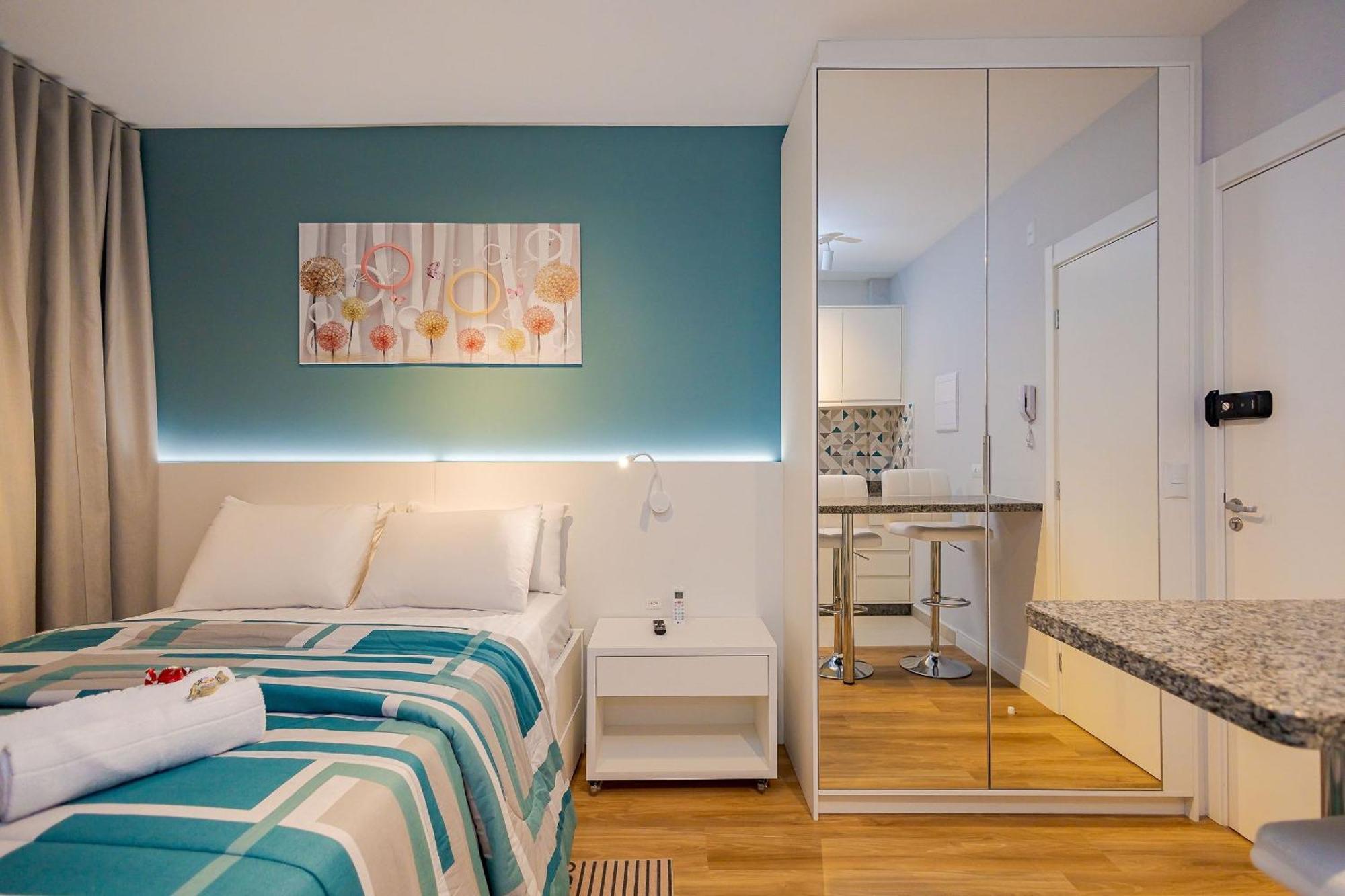 Com 1 Cama De Casal E 1 Solteiro - Eco0509 Apartamento Curitiba