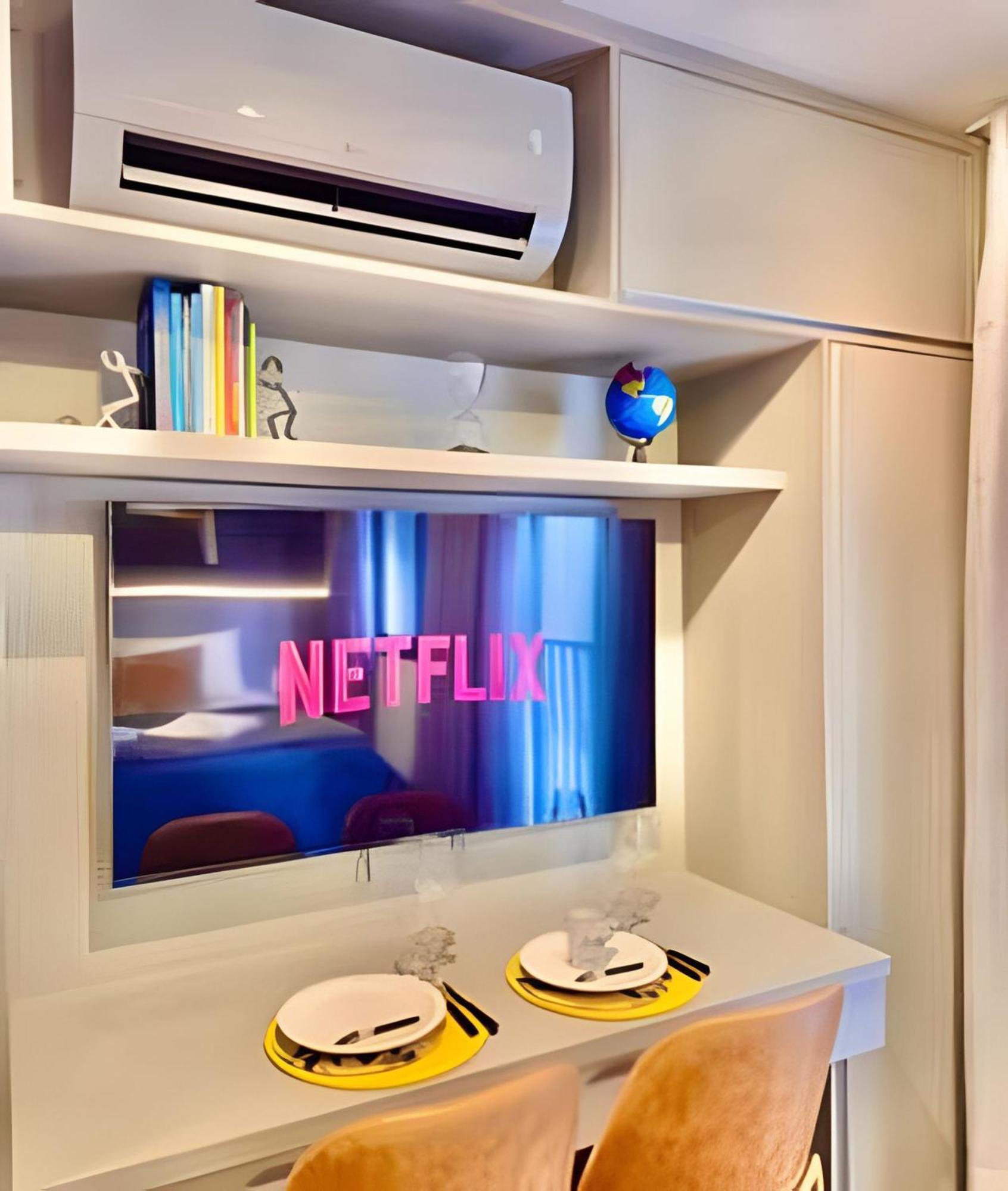 Apartamento Admiravel, Studio Com Ar Condicionado E Piscina